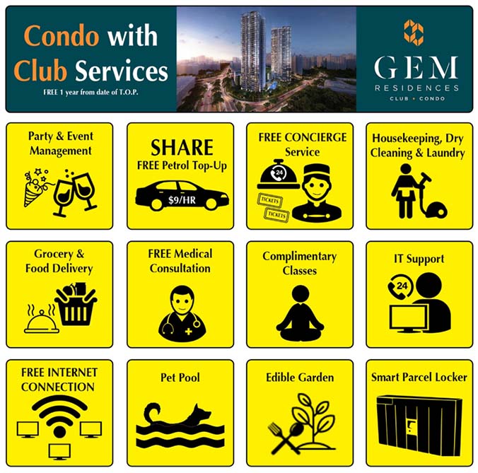 gem residences club services